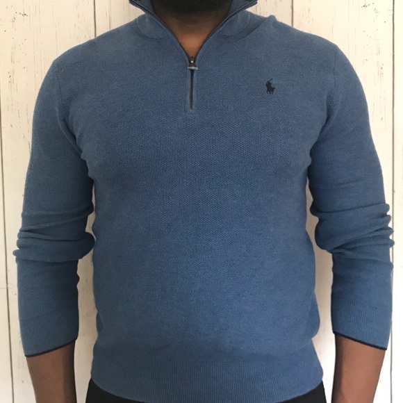 NWOT Beautiful Blue Sweater - 100% Cotton - Size M